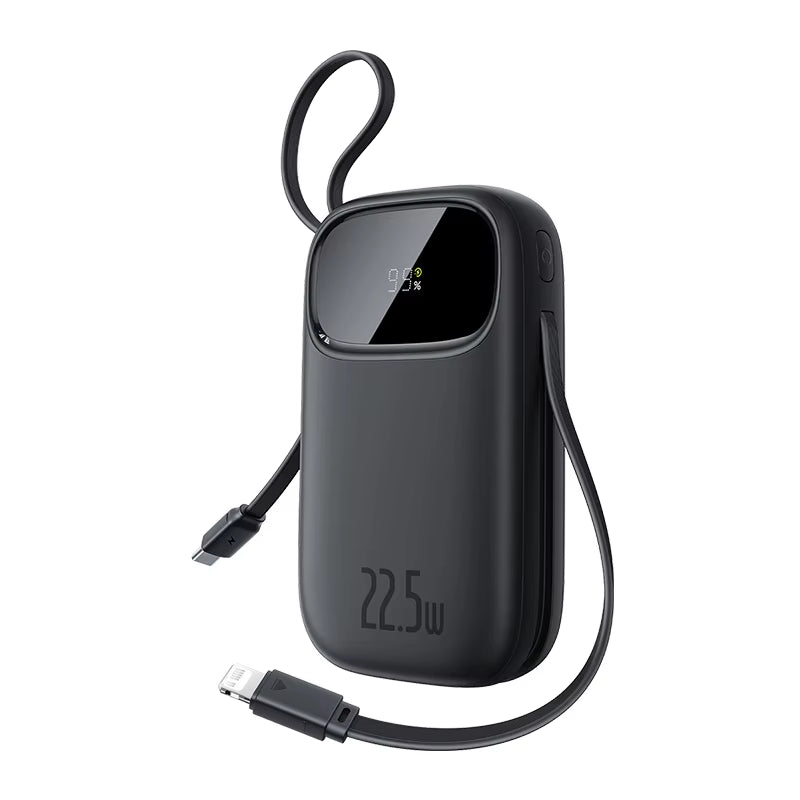 10000mAh 20000mAh Power Bank 22.5W Fast Charging Built-in USB-C Lightning Cable