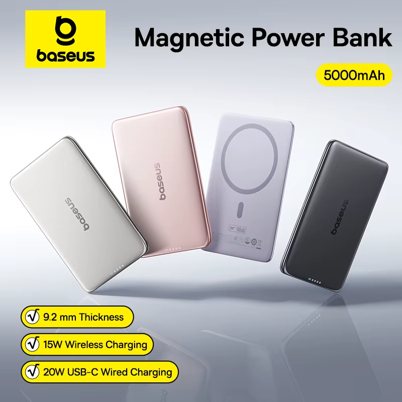 5000mAh Magnetic Power Bank Ultra Slim 15W Wireless 20W Fast Charging Secondary image