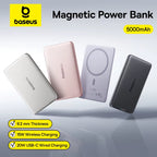 5000mAh Magnetic Power Bank Ultra Slim 15W Wireless 20W Fast Charging