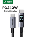 240W USB C to USB C Cable PD3.1 Fast Charging Digital Display Cord