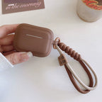 Caramel Silicone AirPods Case with Bracelet Strap Shockproof Protective Cover