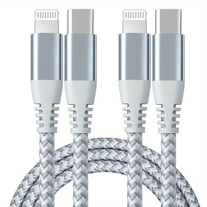 MFi Certified USB C to Lightning Cable Fast Charging Nylon Braided Cord