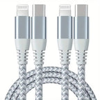 MFi Certified USB C to Lightning Cable Fast Charging Nylon Braided Cord