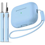 AirPods Pro Case with Cleaner Pen Kit Silicone Protective Cover with Lanyard