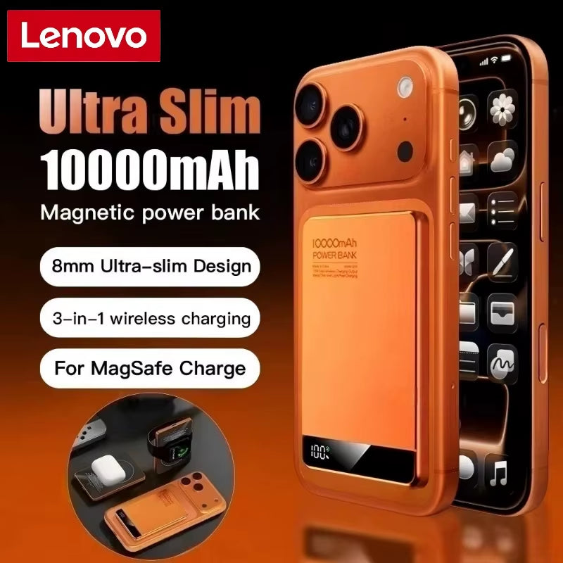 10000mAh Magnetic Wireless Power Bank Ultra Slim 20W Fast Charging