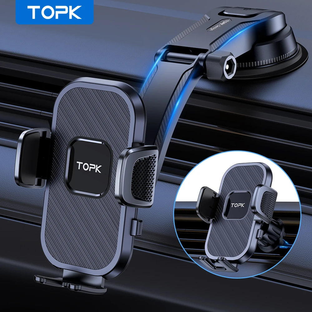 Car Phone Holder Air Vent Dashboard Windshield Mount Adjustable 360 Stand