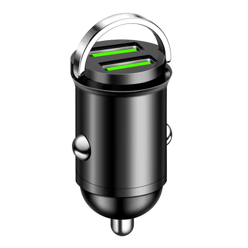 200W Dual USB Car Charger Fast Charging Adapter Compact Alloy Design