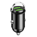200W Dual USB Car Charger Fast Charging Adapter Compact Alloy Design