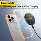 Magnetic Wireless Charger 15W Fast Charging Pad Stand USB-C for iPhone AirPods