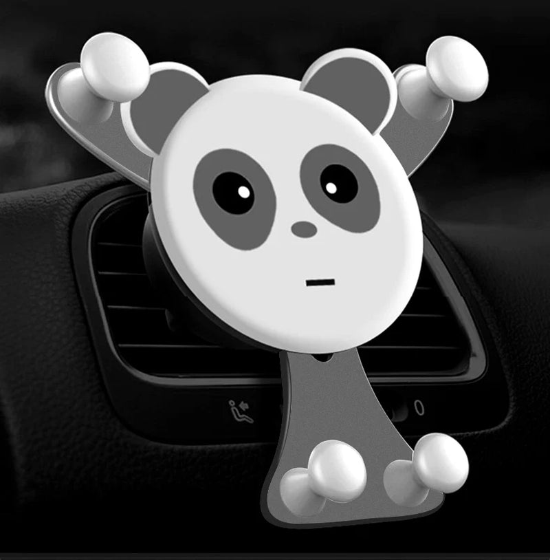 Gravity Car Air Vent Phone Holder Smile Design Universal Phone Mount