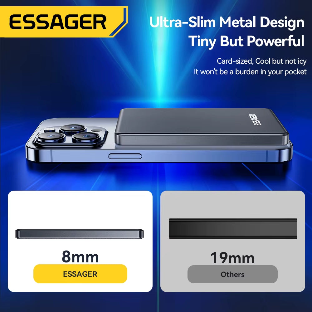 5000mAh Magnetic Wireless Power Bank 20W Fast Charging MagSafe Portable Charger