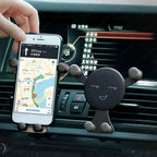 Gravity Car Air Vent Phone Holder Smile Design Universal Phone Mount