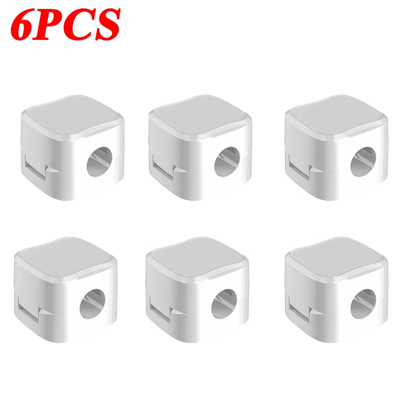 Magnetic Cable Clip Organizer Adhesive Wire Holder Desk Cable Management