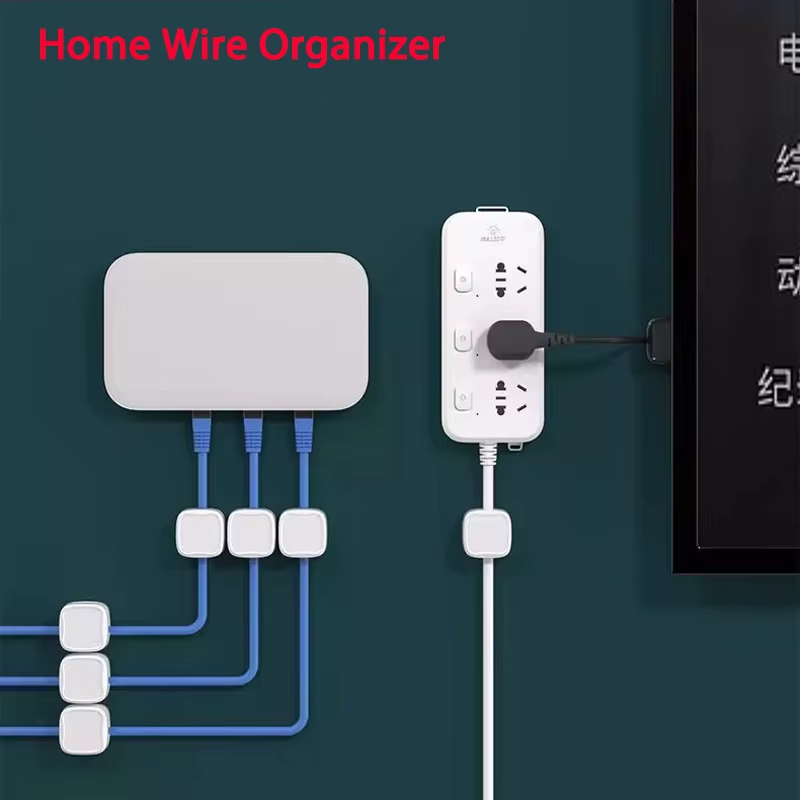 Magnetic Cable Clip Organizer Adhesive Wire Holder Desk Cable Management Main image