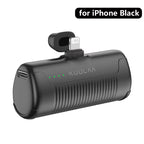 Mini Power Bank 4500mAh Portable Charger Built-in Plug Type-C Lightning