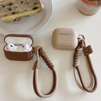 Caramel Silicone AirPods Case with Bracelet Strap Shockproof Protective Cover