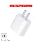 30W USB C PD Fast Charger iPhone Adapter with Type C Cable