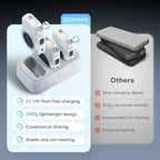 3 Pack Magnetic Power Bank 10000mAh Wireless Charging Set with Dock Fast Charger