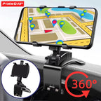 Car Dashboard Phone Holder 360 Rotation Sunshade Mount Adjustable Stand