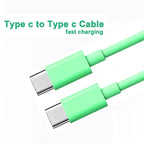 60W USB C to USB C Cable Fast Charging Data Cable Type C Cord