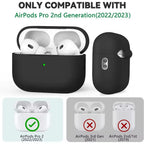 AirPods Pro Case with Cleaner Pen Kit Silicone Protective Cover with Lanyard