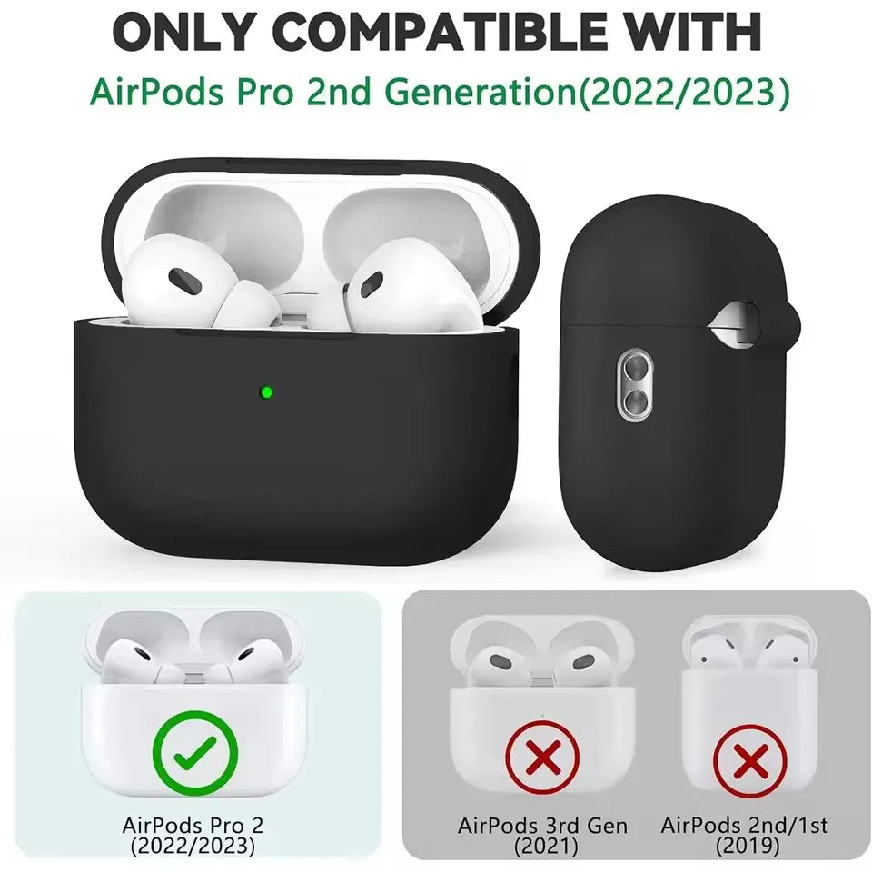 AirPods Pro Case with Cleaner Pen Kit Silicone Protective Cover with Lanyard
