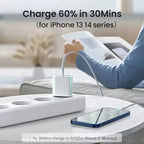 30W USB C PD Fast Charger iPhone Adapter with Type C Cable