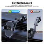 Car Phone Holder Air Vent Dashboard Windshield Mount Adjustable 360 Stand