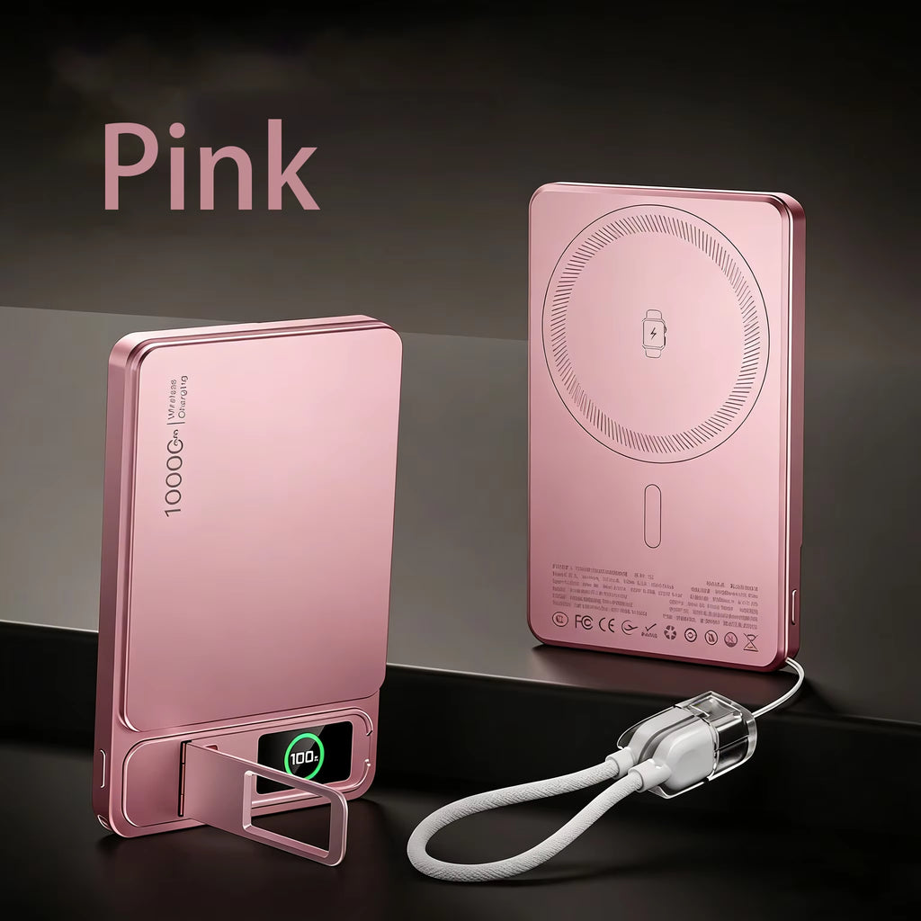 10000mAh Magnetic Wireless Power Bank 20W Fast Charging Slim MagSafe Portable