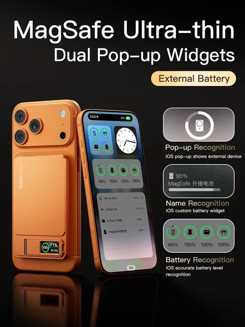 Magnetic Wireless Power Bank 10000mAh 20W Fast Charging Slim MagSafe Portable