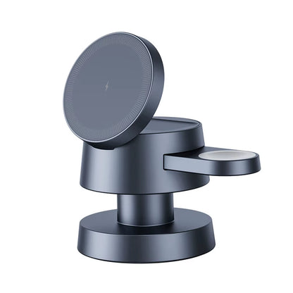 A73E-3 in 1 Foldable Magnetic Wireless Charger Stand for Iphone 15 14 13 Pro/Max for Iwatch Airpods 3/2 Fast Charger Holder