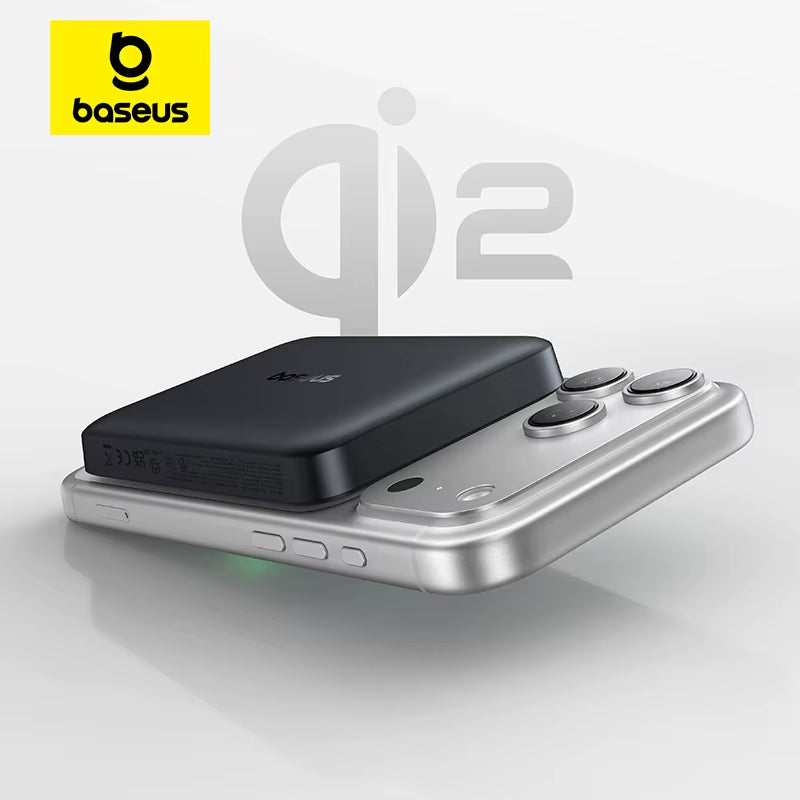 Qi2 Magnetic Power Bank 10000mAh 15W Wireless 22.5W Fast Charging Portable