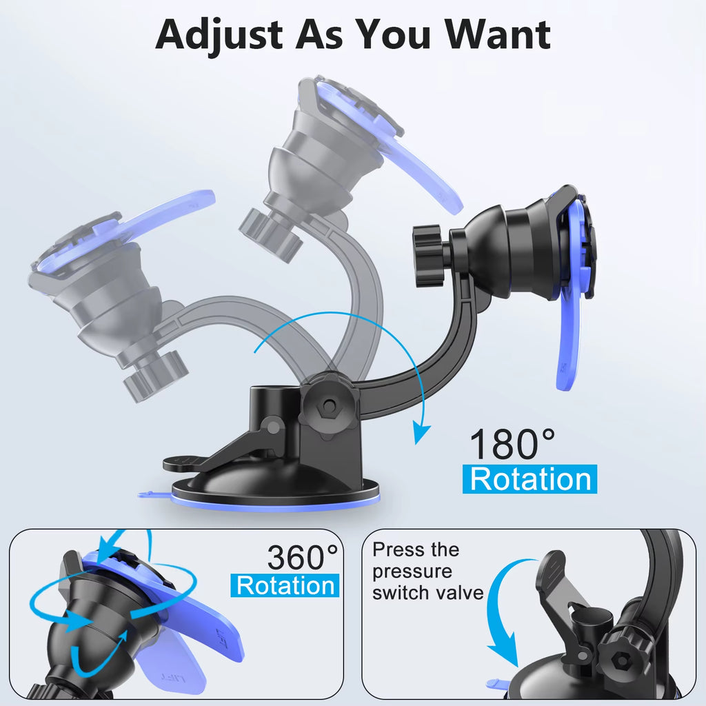 360 Rotatable Car Phone Holder Dashboard Windshield Mount Universal Stand