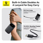 10000mAh 20000mAh Power Bank 22.5W Fast Charging Built-in USB-C Lightning Cable