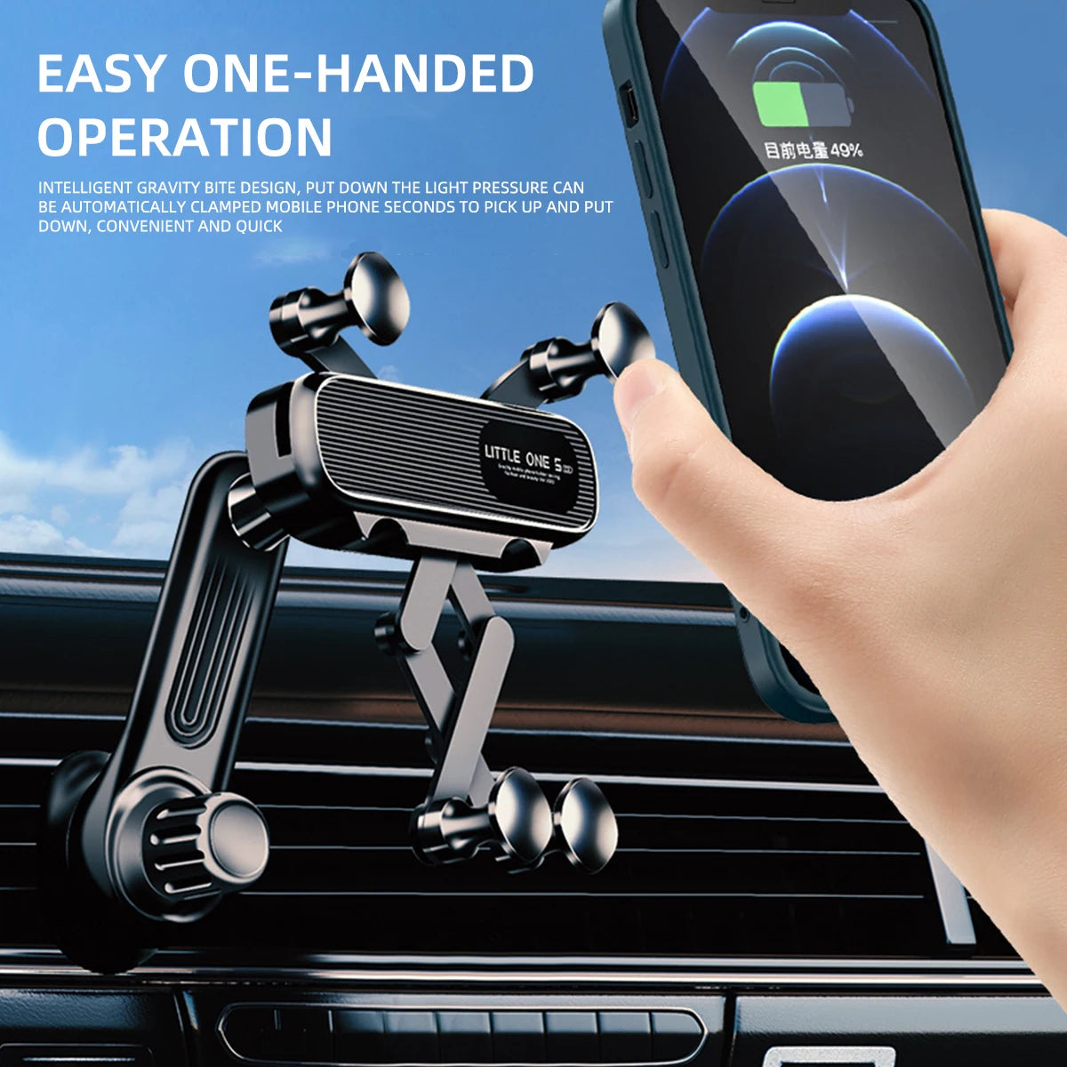 Magnetic Gravity Car Phone Holder Air Vent Mount Universal 4.7–7 Inch
