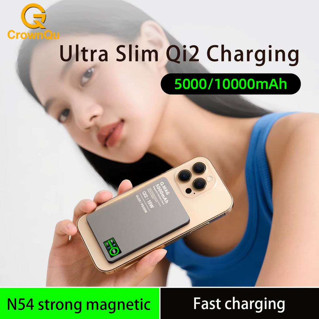 Qi2.1 Magnetic Wireless Power Bank 5000mAh 10000mAh 20W Fast Charging