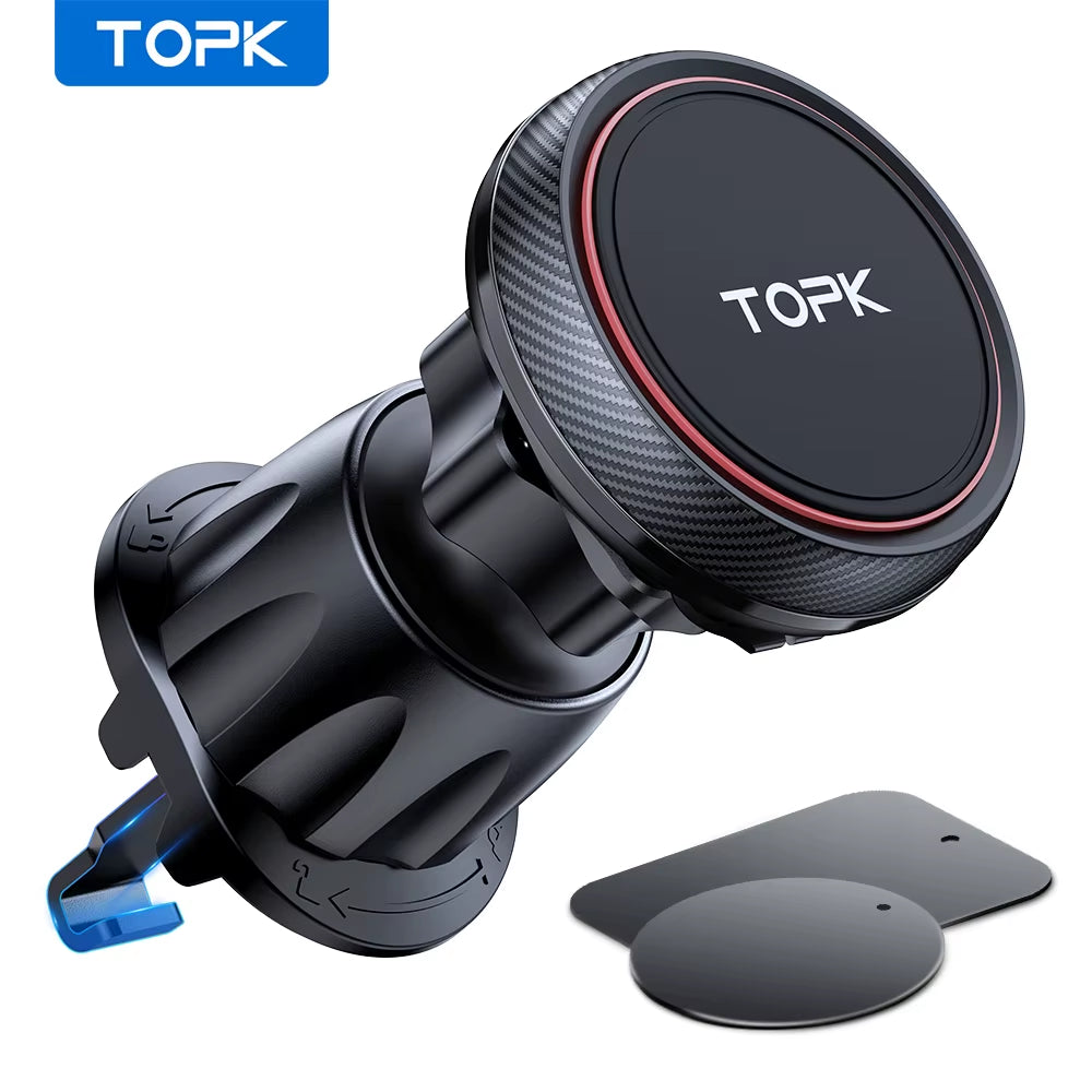 Magnetic Car Phone Holder N52 Strong Magnet Air Vent Mount 360 Rotation